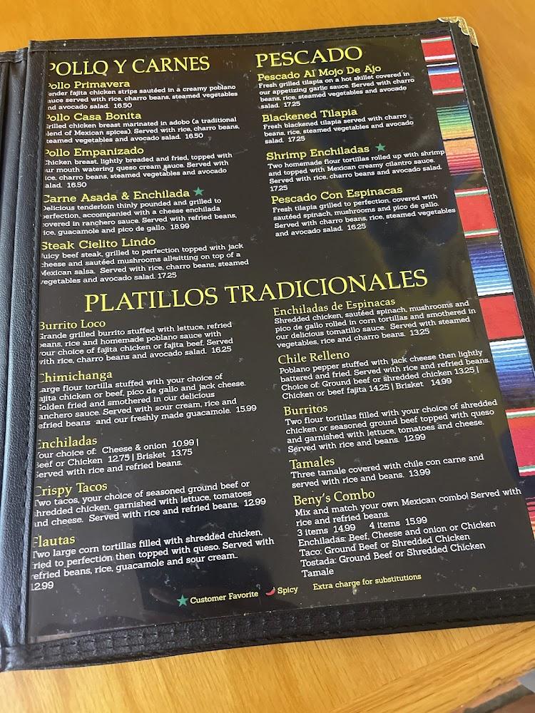 Margarita's Mexican Restaurant Menu image 1