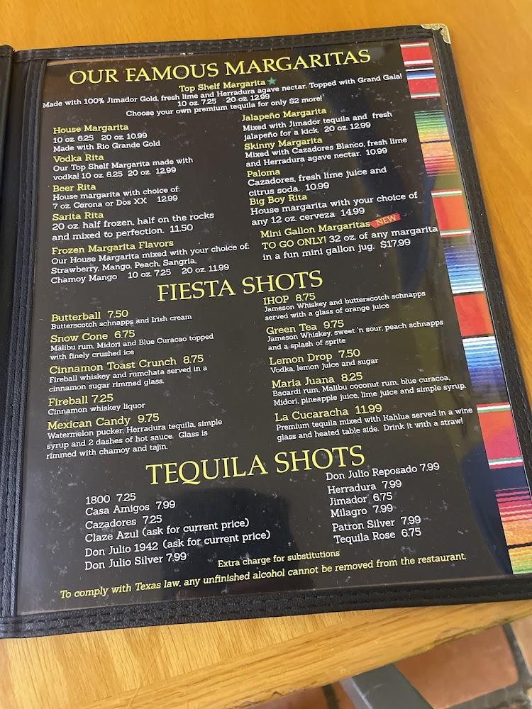 Margarita's Mexican Restaurant Menu image 2